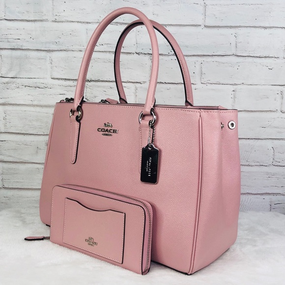 2PCS Coach Large Surrey Carryall Wallet Set - Picture 2 of 8